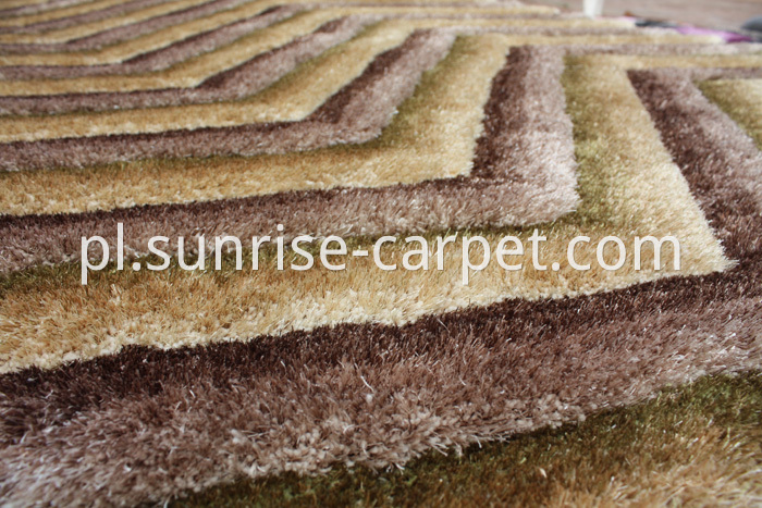 Polyester mix Shaggy Rug 3D DESIGN